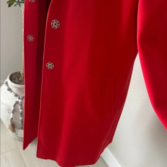 Carolina Belle Vibrant Red Blazer\Trench - Picture 5 of 10